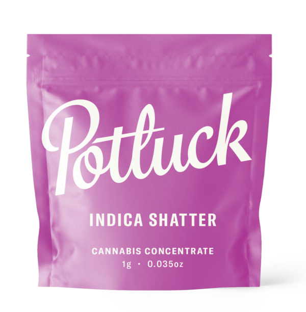 Potluck - Indica Shatter - cannabis Concentrate | Herb Approach Canada