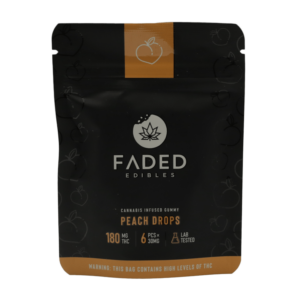 Faded Edibles – Peach Drops – 180mg | Herb Approach Canada