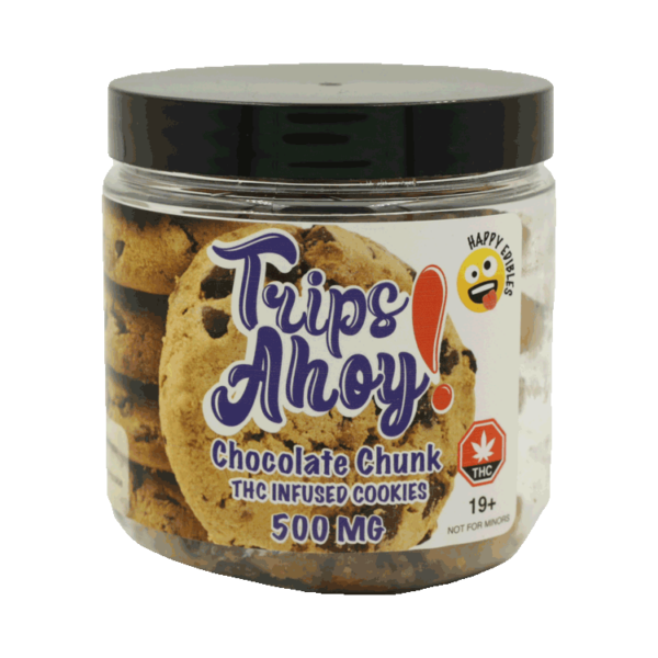 Trips Ahoy – Chocolate Chunk THC Infused Cookies – 500mg | Herb Approach Canada