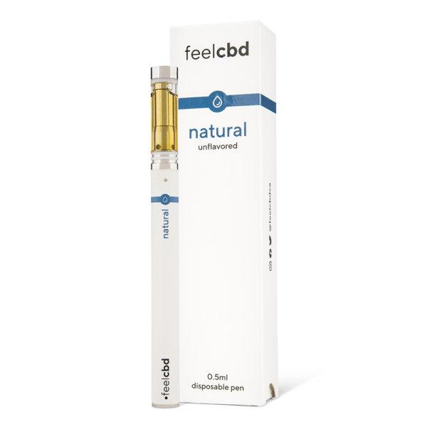 FeelCBD – Natural – Disposable CBD Vape Pen 0.5ml | Herb Approach Canada