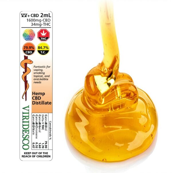 Viridesco – CBD Distillate – 2ml | Herb Approach Canada