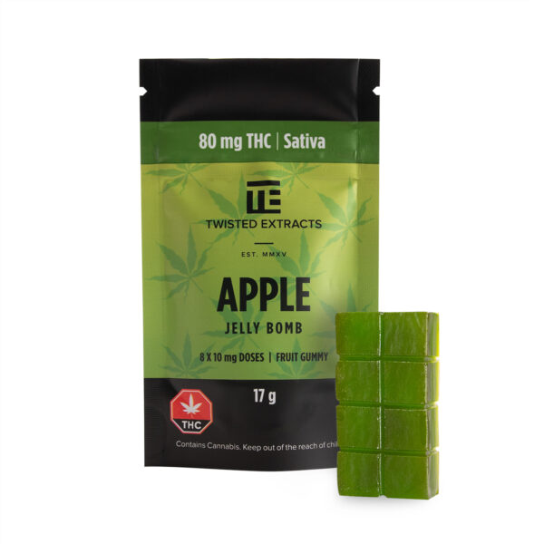 Twisted Extracts – Apple Jelly Bomb – Sativa – 80mg THC | Herb Approach Canada