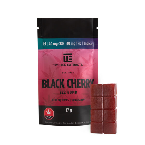 Twisted Extracts – Black Cherry 1:1 Zzz Bombs | Herb Approach Canada