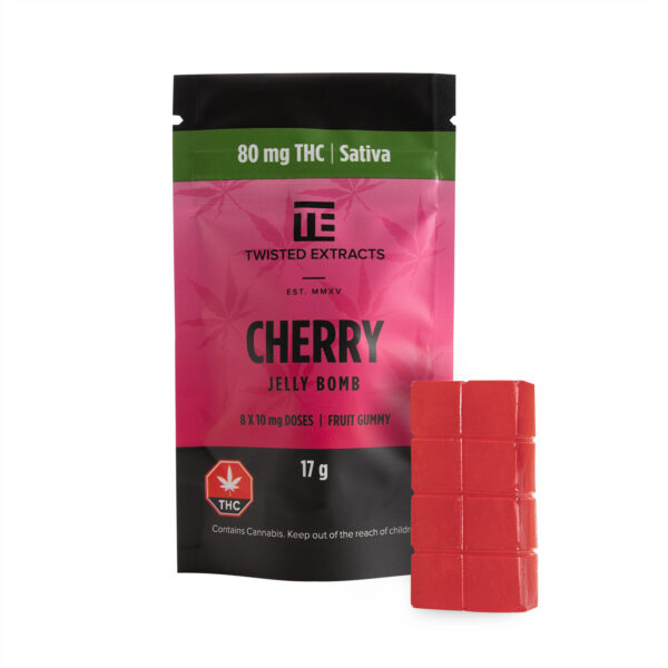 Twisted Extracts – Cherry Jelly Bomb – Sativa – 80mg THC | Herb Approach Canada