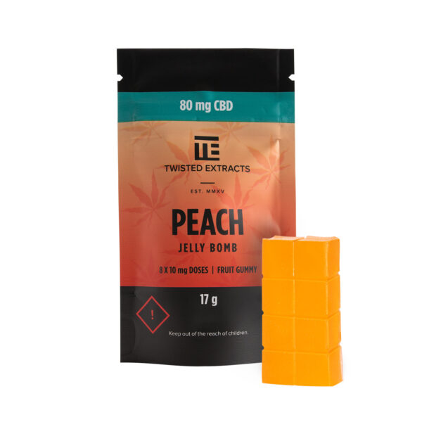 Twisted Extracts – Peach Jelly Bombs – CBD | Herb Approach Canada