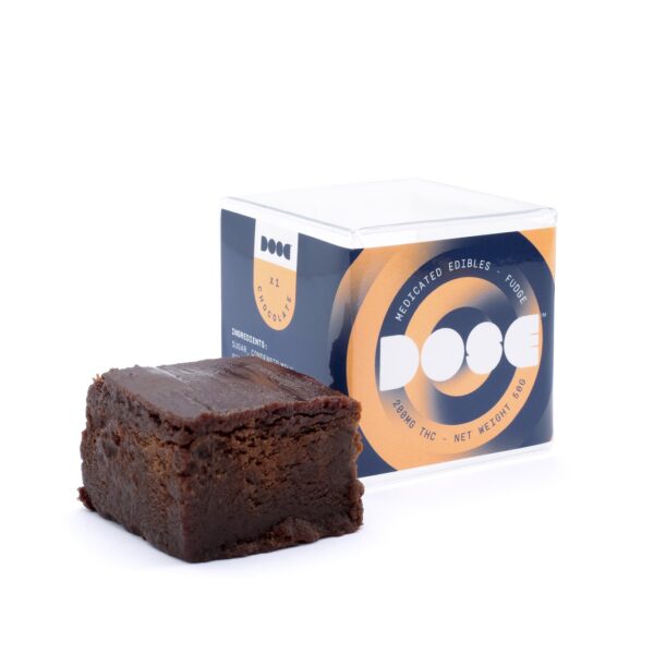 Dose Edibles – Chocolate Fudge – 200mg THC | Herb Approach Canada