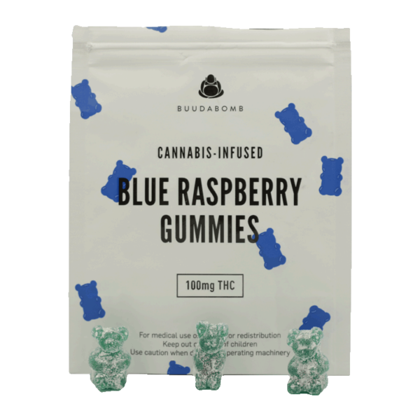 Buudabomb – Blue Raspberry Gummies – 100mg | Herb Approach Canada