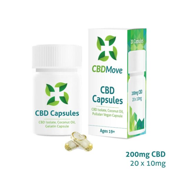 CBD Move – CBD Capsules – 200mg CBD | Herb Approach Canada