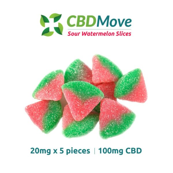 CBD Move – CBD Gummies – Watermelon – 100mg CBD | Herb Approach Canada