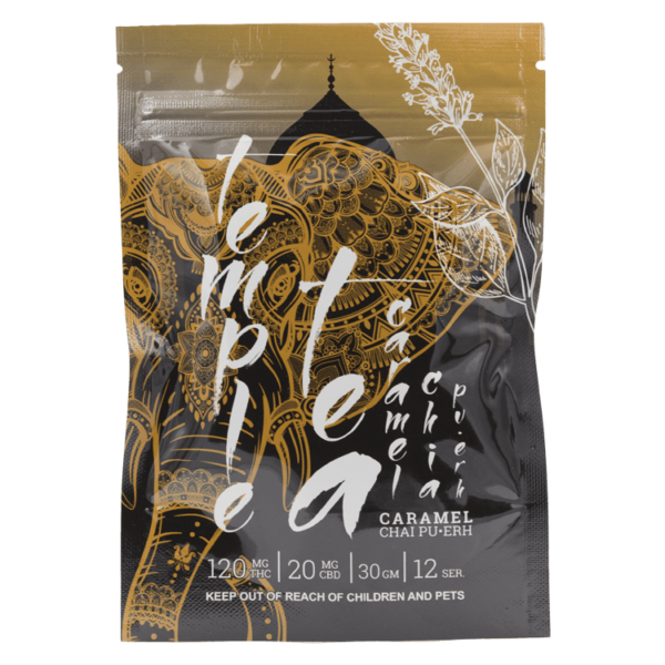 Temple Tea – Caramel Chai Pu-Erh 120mg THC | Herb Approach Canada