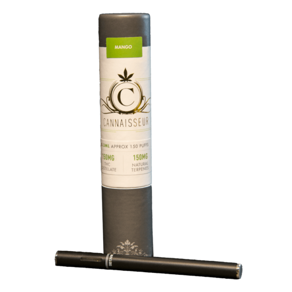 Cannaisseur – Disposable THC Distillate Pen – Mango 0.3ml | Herb Approach Canada