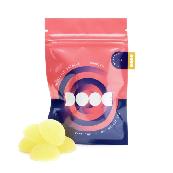 Dose Edibles Gummies – Pineapple | Herb Approach Canada