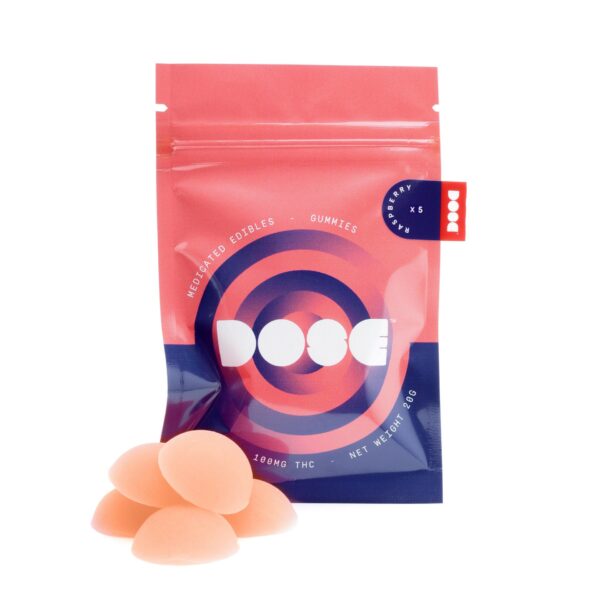 Dose Edibles Gummies – Raspberry | Herb Approach Canada