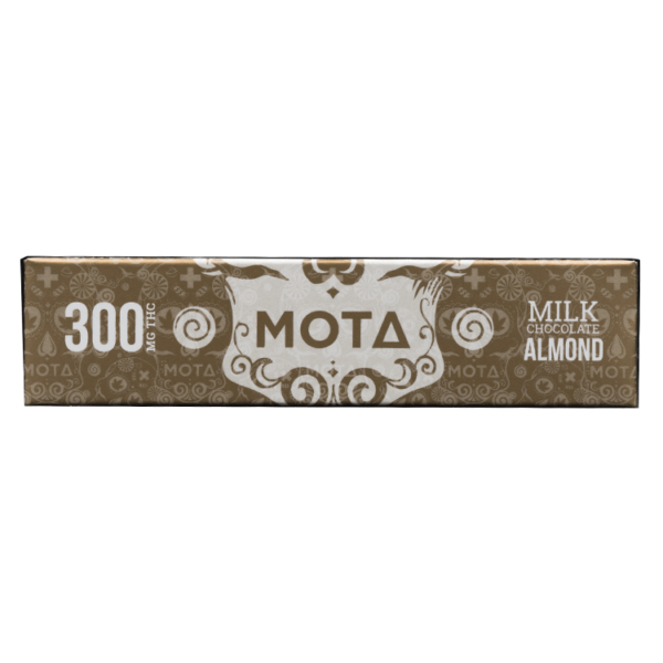 MOTA Edibles – Milk Chocolate Almond Bar – 300mg THC | Herb Approach Canada