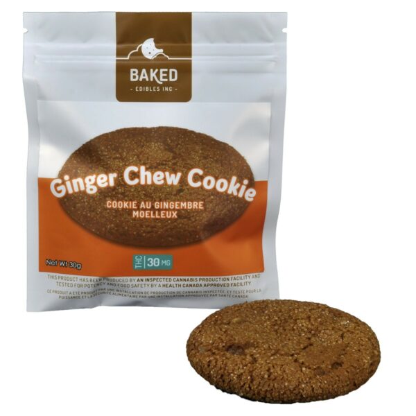 Baked Edibles – Cookie – Ginger Chew 30mg THC | Herb Approach Canada