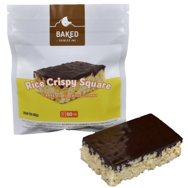 Baked Edibles – Rice Crispy Squares 60mg THC | Herb Approach Canada