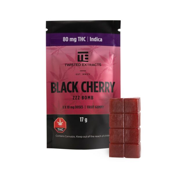 Twisted Extracts – Black Cherry – Zzz Bombs – 80mg THC | Herb Approach Canada