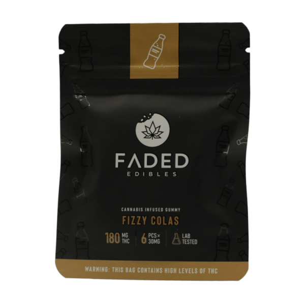 Faded Edibles – Fizzy Colas – 180mg | Herb Approach Canada