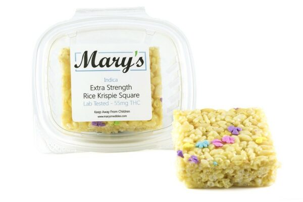 Mary’s Medibles – Extra Strength Rice Krispie Square – 55mg THC (Indica) | Herb Approach Canada