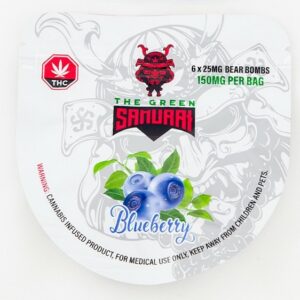 The Green Samurai – Blueberry Gummies – 150mg | Herb Approach Canada