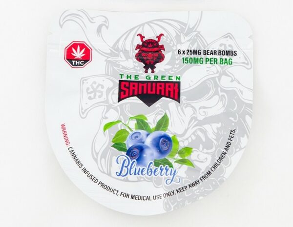 The Green Samurai – Blueberry Gummies – 150mg | Herb Approach Canada