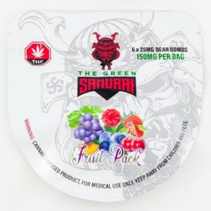 The Green Samurai – Fruit Pack Gummies – 150mg | Herb Approach Canada