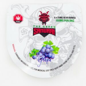 The Green Samurai – Grape Gummies – 150mg | Herb Approach Canada