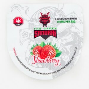 The Green Samurai – Strawberry Gummies – 150mg | Herb Approach Canada