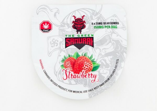 The Green Samurai – Strawberry Gummies – 150mg | Herb Approach Canada