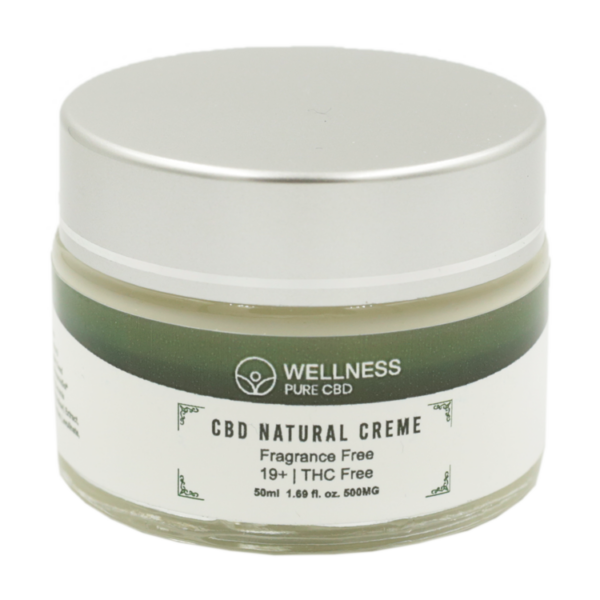 Wellness Pure CBD – Natural Creme – 500mg | Herb Approach Canada