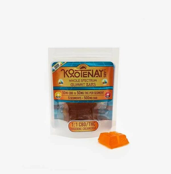 Kootenay Labs – 1:1 Tangerine Creamsicle Gummy – (500mg total) | Herb Approach Canada