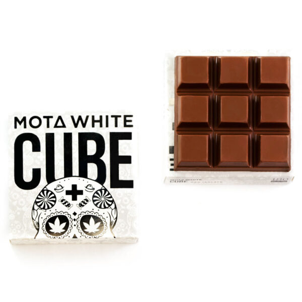 MOTA White Cube – 180mg CBD Milk Chocolate Cube | Herb Approach Canada