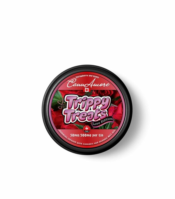 Trippy Treats – Strawberry Guava – CannAmore Love Edition – 500mg THC | Herb Approach Canada