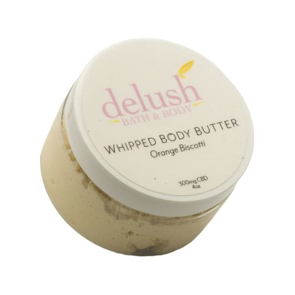 Delush Bath and Body – Whipped Body Butter – Orange Dreamsicle 300mg CBD | Herb Approach Canada