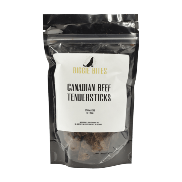 Biggie Bites – Canadian Beef Tendersticks – 250mg CBD | Herb Approach Canada