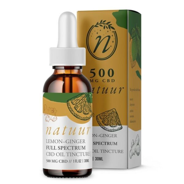 Natuur – Full Spectrum CBD Oil Tincture – Lemon Ginger – 1000mg | Herb Approach Canada