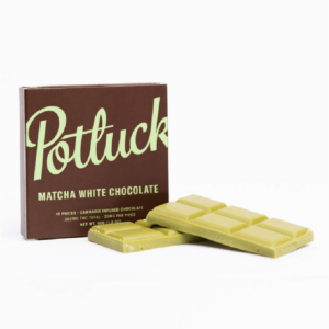 Potluck – Infused Chocolate – Matcha White Chocolate – 300mg THC | Herb Approach Canada