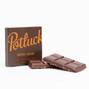 Potluck – Infused Chocolate – Toffee (Skor) – 300mg THC | Herb Approach Canada