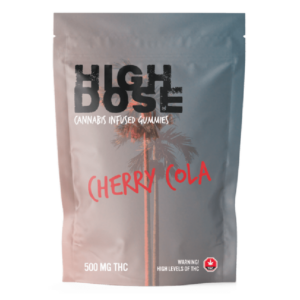 High Dose – cannabis Infused Gummies – Cherry Cola – 500mg/1500mg | Herb Approach Canada