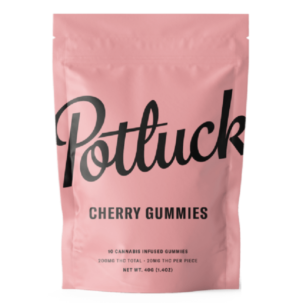 Potluck Extracts – Cherry Gummies – 200mg THC | Herb Approach Canada