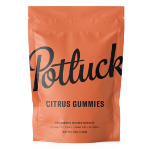 Potluck Extracts – Citrus Gummies – 200mg THC | Herb Approach Canada