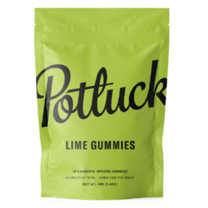 Potluck Extracts – Lime Gummies (CBD) – 200mg | Herb Approach Canada