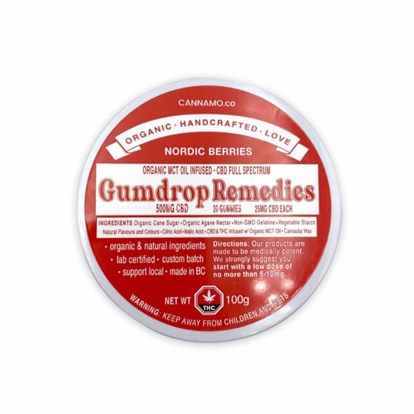 Gumdrop Remedies – Nordic Berries – 500mg CBD | Herb Approach Canada