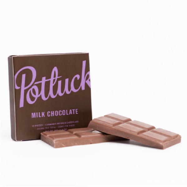 Potluck – Infused Chocolate – Milk Chocolate – 300mg THC | Herb Approach Canada