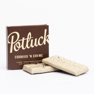 Potluck – Infused Chocolate – Cookies & Cream – 300mg THC | Herb Approach Canada