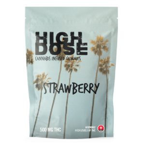 High Dose – cannabis Infused Gummies – Strawberry – 500mg/1000mg | Herb Approach Canada