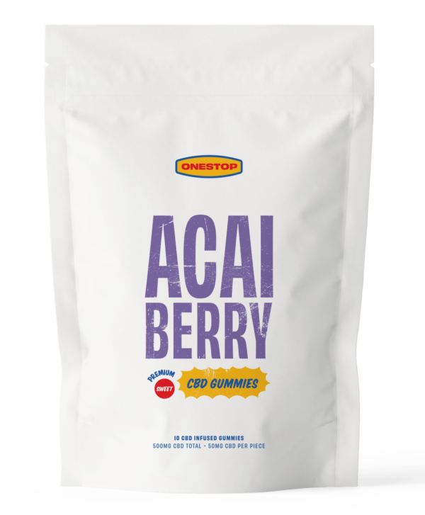 OneStop – Açai Berry CBD Gummies 500mg | Herb Approach Canada