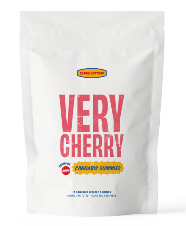 Onestop – Very Cherry THC Gummies 500mg | Herb Approach Canada