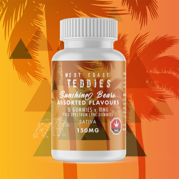 West Coast Teddies – Sunshine Bears – Sativa (150mg) | Herb Approach Canada