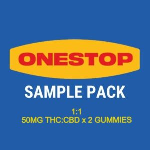 Onestop – Sample Pack – 1:1 – (50mg CBD:THC x 2 Gummies) | Herb Approach Canada